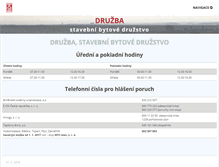 Tablet Screenshot of druzba-sbd.cz